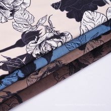 New fashion 100 polyester woven italian flower style soft touch digital printed velvet curtain fabrics